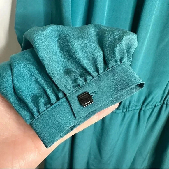 Leifsdottir Anthropologie Isosceles Cutout Drop Waist Silk Tunic Dress Size 4 - Picture 8 of 14